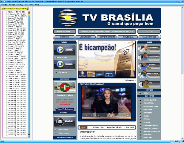 Worldwide Online TV Web