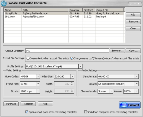 Yaease iPod Video Converter