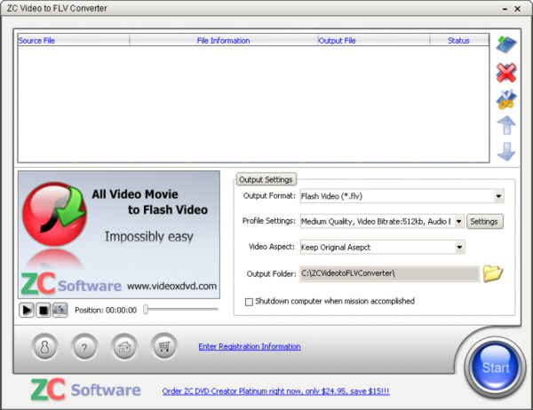 ZC Video to FLV Converter