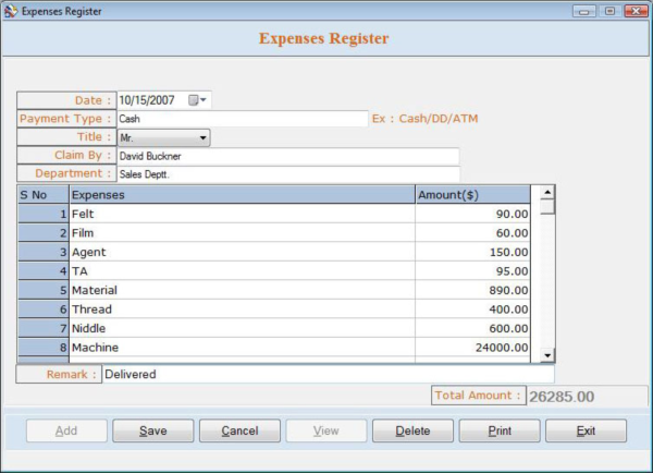 Accounting And Inventory Tool