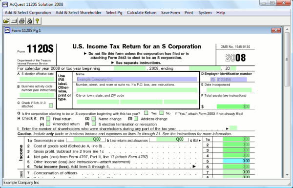 AcQuest 1120S Solution 2008