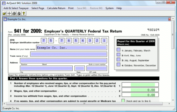 AcQuest 941 Solution 2009