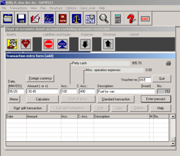 Business Account Software