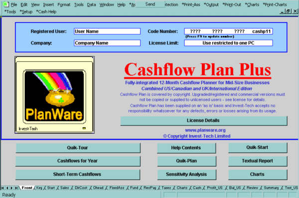 Cashflow Plan Lite