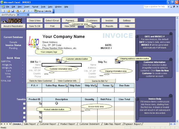 Excel Invoice Manager Platinum