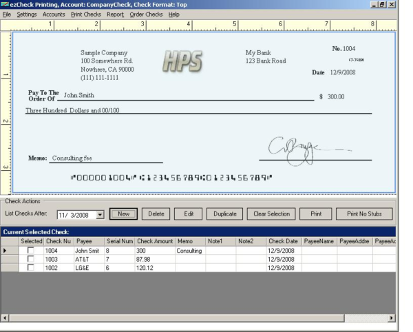 ezCheckPrinting