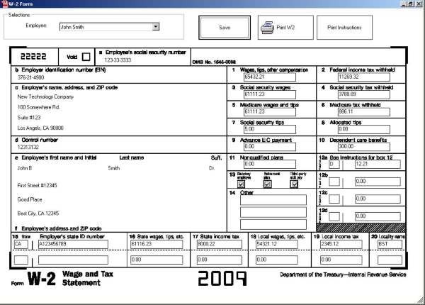 ezW2 2009