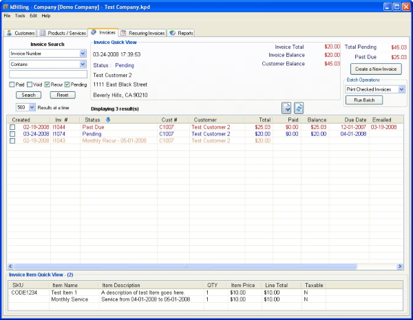 kBilling - Invoice Software