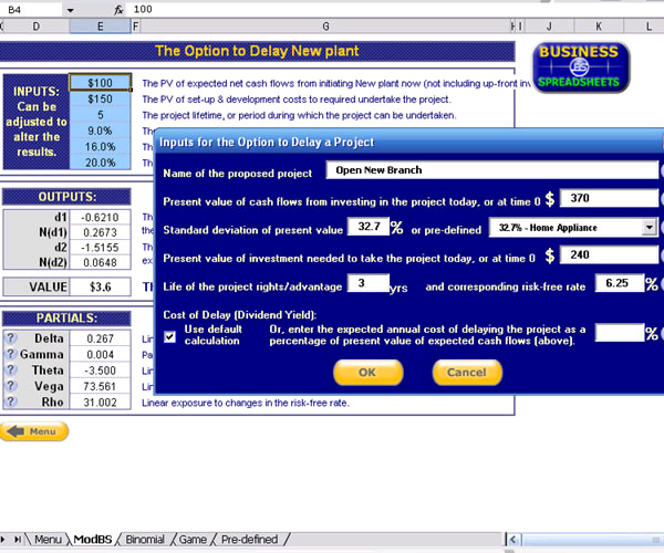 Real Option Valuation