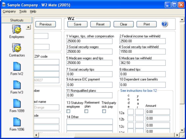 W2 Mate-W2 1099 Software