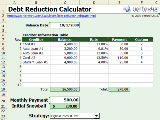 Debt Reduction Calculator for Excel
