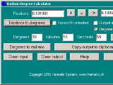 Radian-Degree Calculator