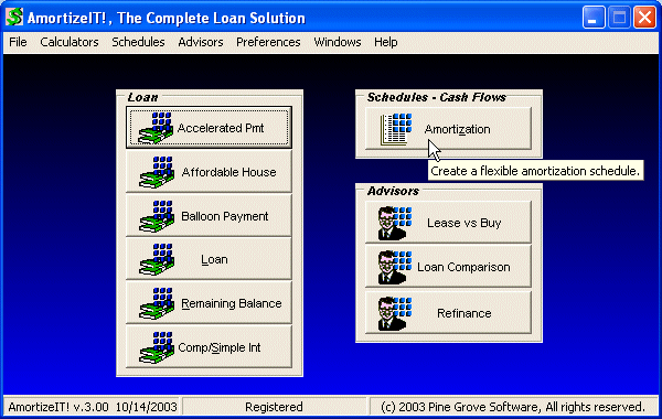 AmortizeIT!, The Complete Loan Solution