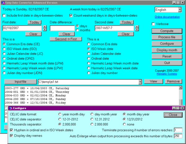 Easy Date Converter Advanced Version