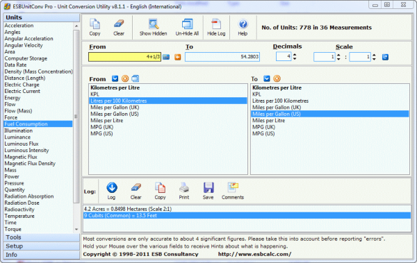 ESBUnitConv Pro - Unit Conversion