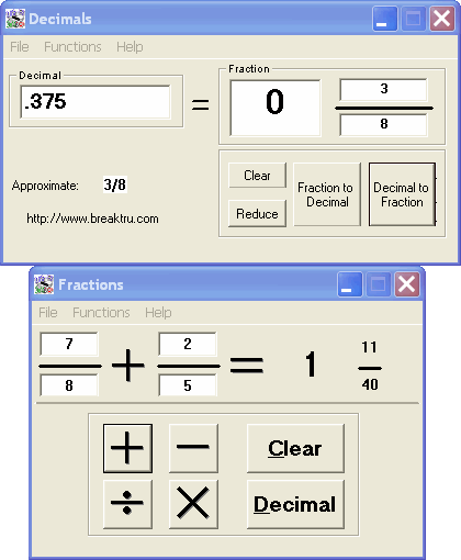 FRACTIONS N DECIMALS