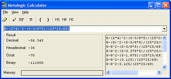 Metalogic Calculator