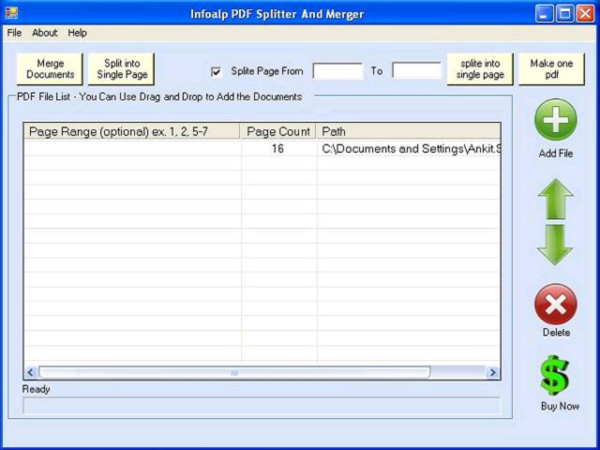 PDF Splitter Merger