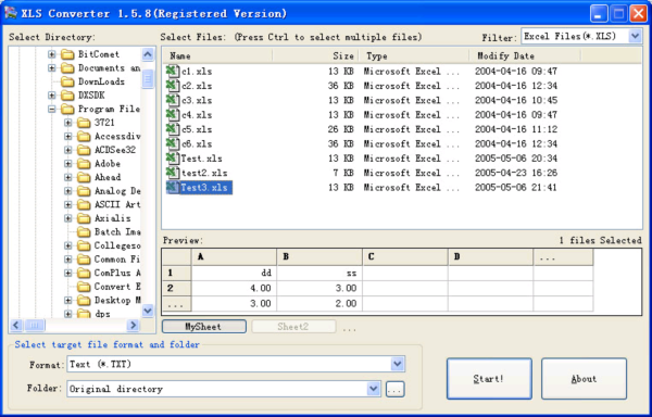 XLS Converter