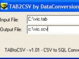 DataConversionTools.com TABtoCSV Converter