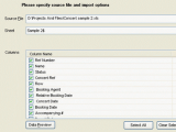 Import Table from Excel for DB2