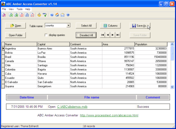 ABC Amber Access Converter