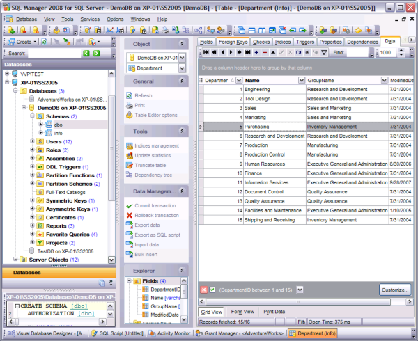 EMS SQL Manager 2008 for SQL Server