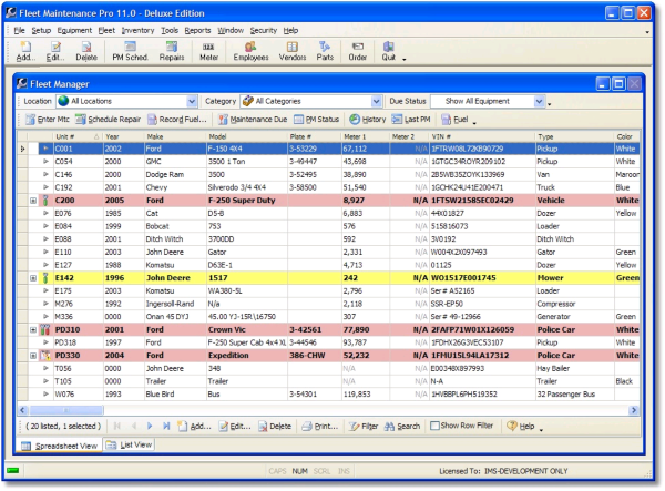 Fleet Maintenance Pro Deluxe