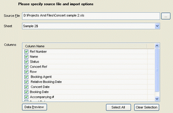 Import Table from Excel for DB2