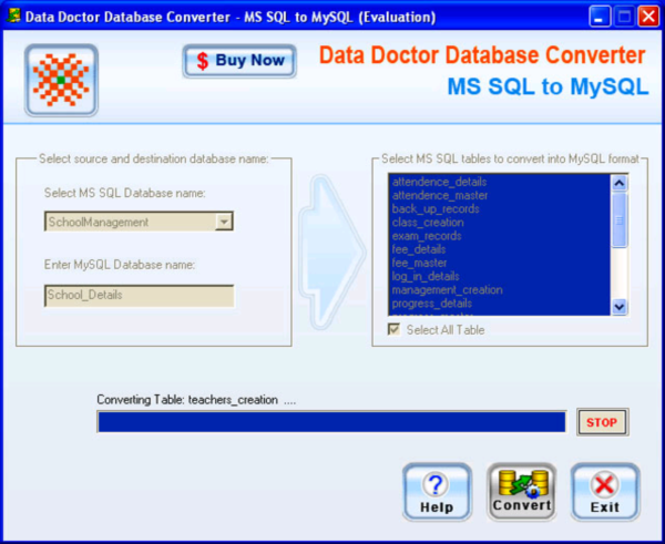 MSQL to MySQL Conversion Program