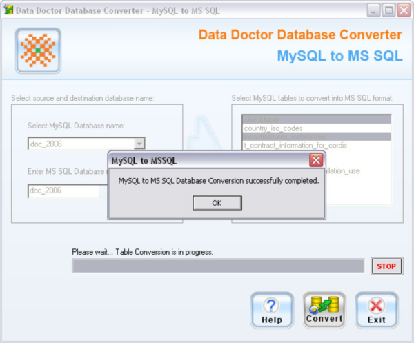 MySQL DB To MS SQL Migrator