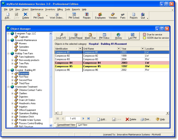 MyWorld Maintenance Standard