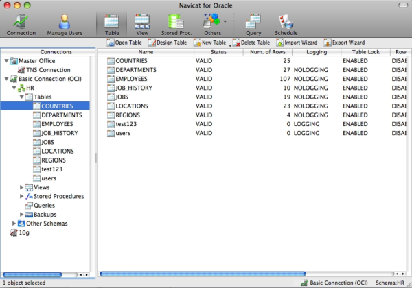 Navicat for Oracle Lite  for Mac