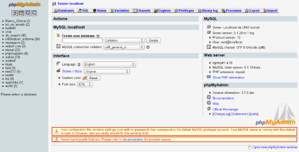 phpMyAdmin for Mac