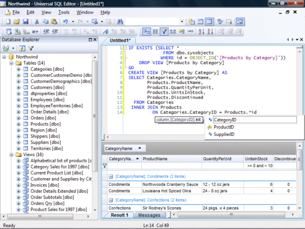 Universal SQL Editor