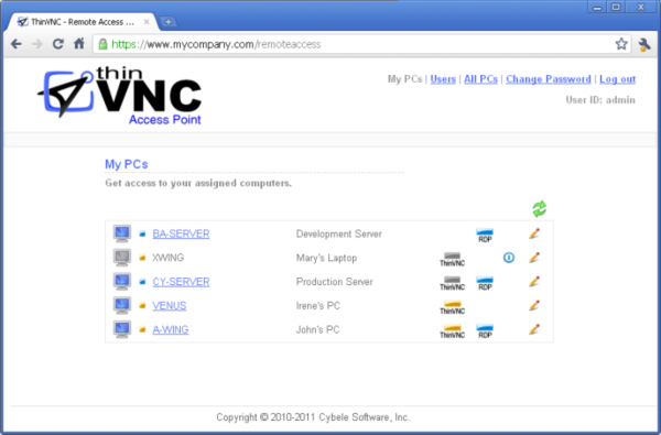 ThinVNC Access Point