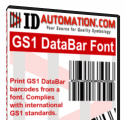 GS1 DataBar Barcode Font