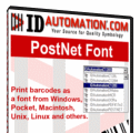 Postnet and Intelligent Mail Barcode Fonts