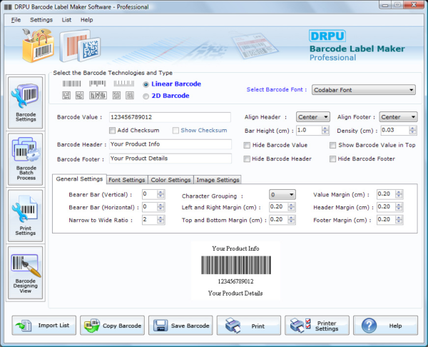 Barcode Generator Professional Edition