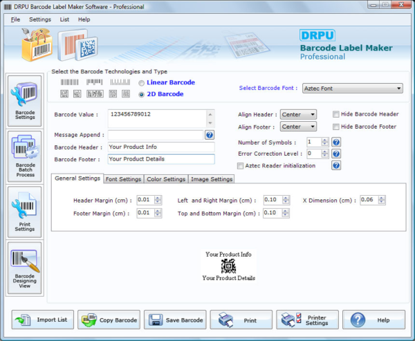 Barcode Label Creator