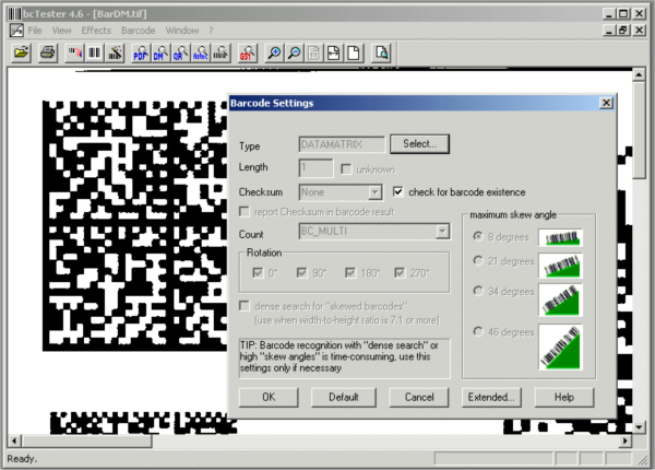 bcTester Barcode Reading and Testing