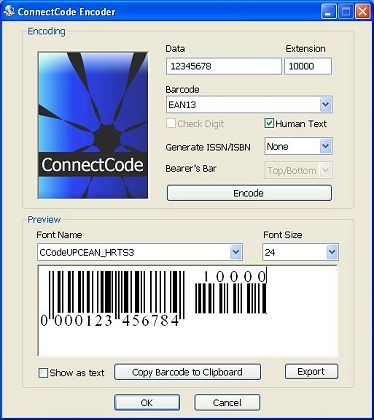 ConnectCode Barcode Fonts