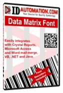 DataMatrix ECC200 Font and Encoder