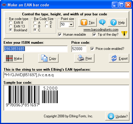 EAN Bar Codes