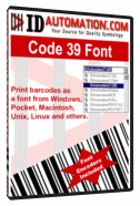 IDAutomation Code 39 Barcode Fonts