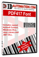 IDAutomation PDF417 Font and Encoder