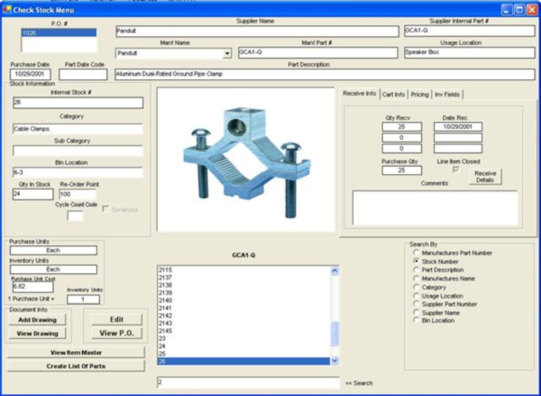 Visual Inventory Control