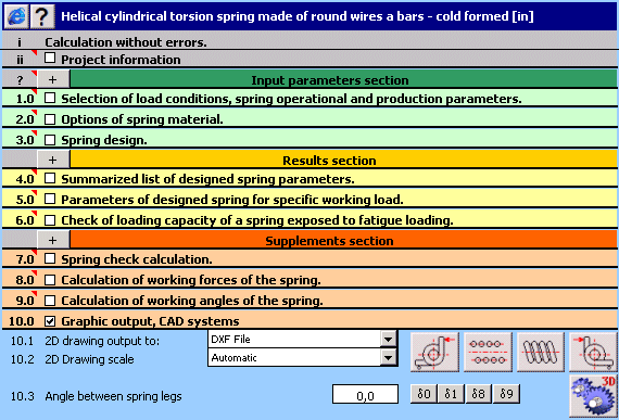 MITCalc - Torsion Springs