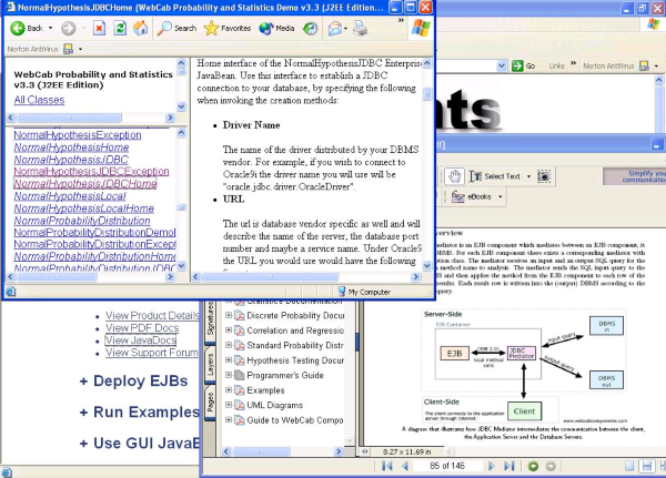 WebCab Probability and Stat (J2EE Ed.)