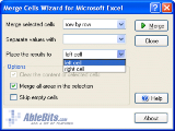 Merge Cells Wizard for Excel